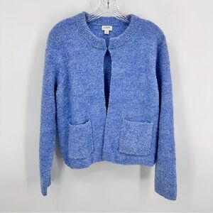 J. Crew Boucle Cardigan Cornflower Blue Size M